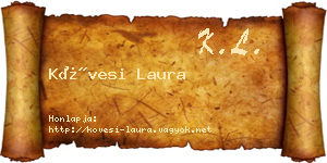 Kövesi Laura névjegykártya