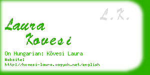 laura kovesi business card